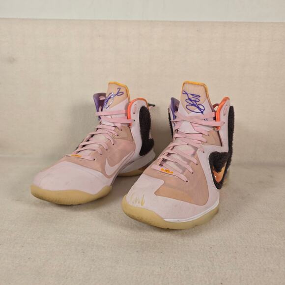 Nike Lebron James IX 9 King of LA Regal Pink Men's 11 Velvet Brown Basketball - Picture 3 of 13